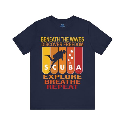 Beneath the Waves" SCUBA Diving T-Shirt – Bold & Adventurous Ocean Tee - Image 2