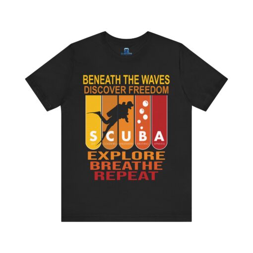 Beneath the Waves" SCUBA Diving T-Shirt – Bold & Adventurous Ocean Tee - Image 4