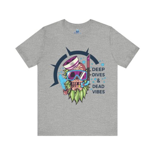 Deep Dives & Dead Vibes Diving T-Shirt – Ultimate Unisex Apparel - Image 2