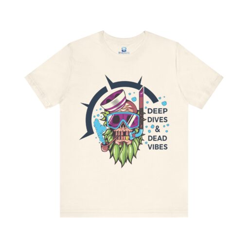 Deep Dives & Dead Vibes Diving T-Shirt – Ultimate Unisex Apparel - Image 3