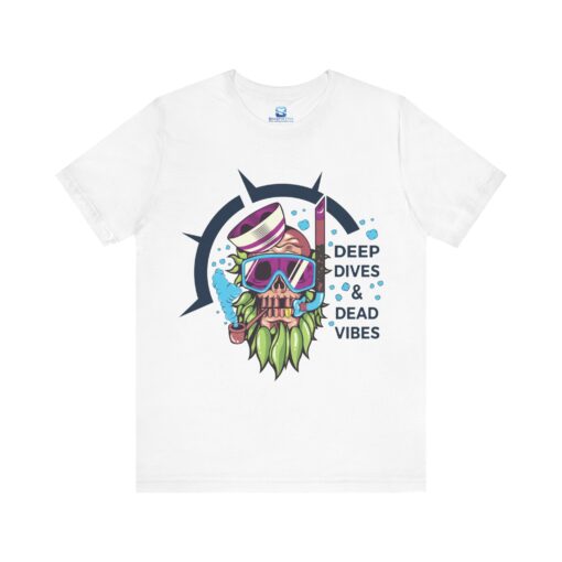 Deep Dives & Dead Vibes Diving T-Shirt – Ultimate Unisex Apparel - Image 4