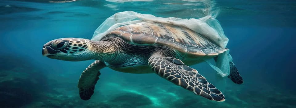 Sea turtle trapped in plastic bag – Keep the Sea Plastic Free – Seasportees ocean conservation