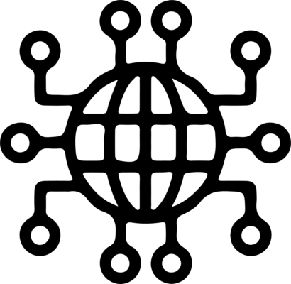 SEASPORTEES worldwide order routing and global shipping icon