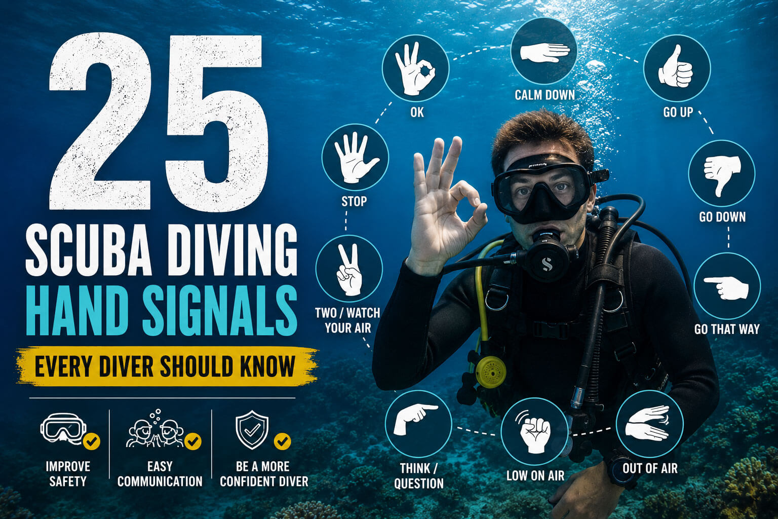 25 Scuba Diving Hand Signals Every Diver Should Know