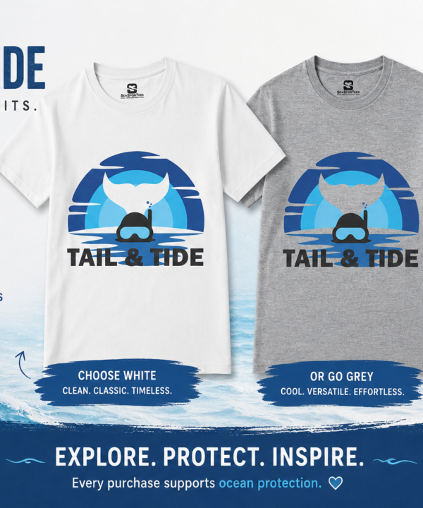 Alternative view of Tail & Tide Scuba & Freediving Graphic Tee