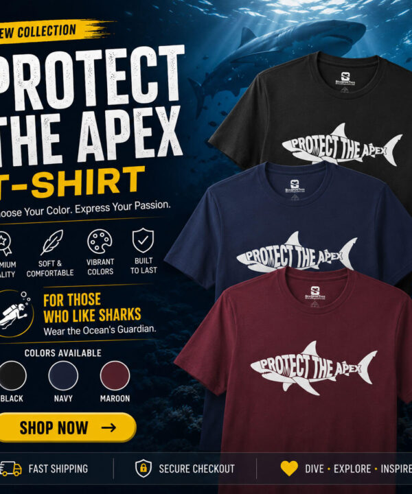 Shark Conservation Shirt protect the apex color variations banner