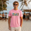 Beach Mode On T-Shirt – colorful hand-illustrated beach graphic tee, white, unisex fit, S–5XL, Seasportees