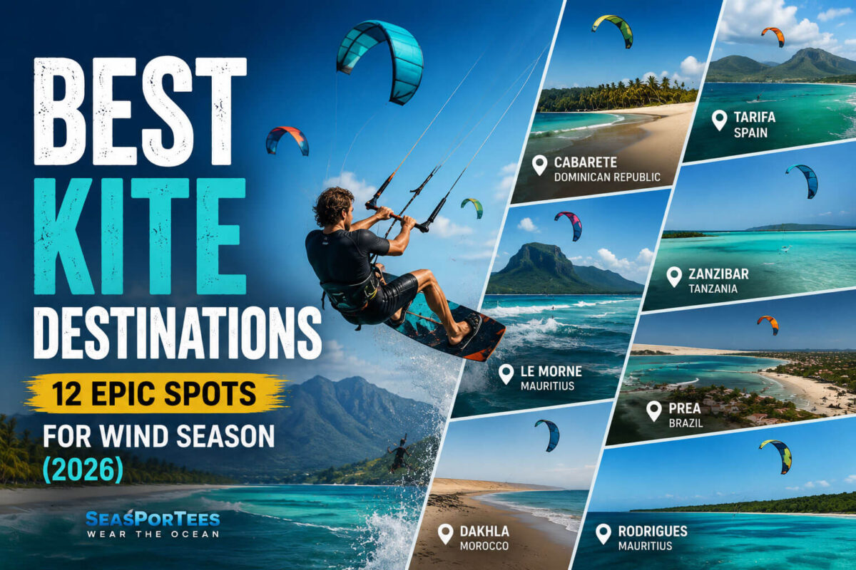 Best kite destinations for wind season 2026 with kitesurfers and tropical beaches