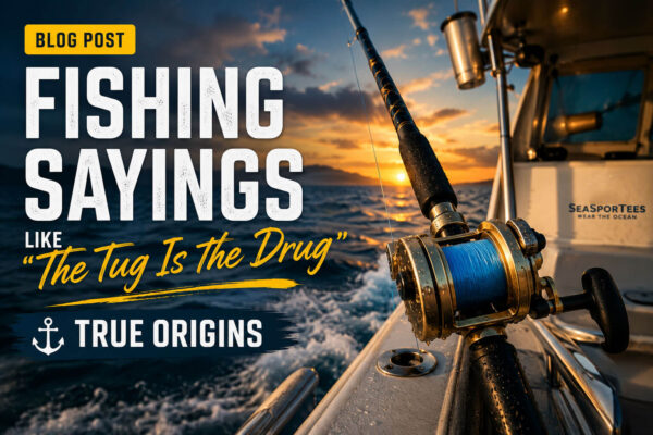 Fishing sayings like “The Tug Is the Drug” – true origins