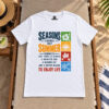 Summer Mindset Shirt – white unisex tee with Seasons Change Summer quote and four-season icon design, S-5XL